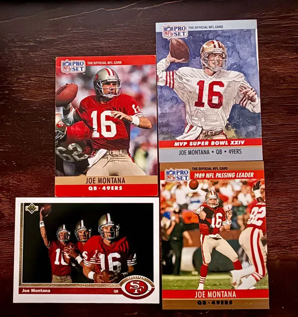 Joe Montana San Francisco 49ers Assorted Football Card Collection Lot of 12